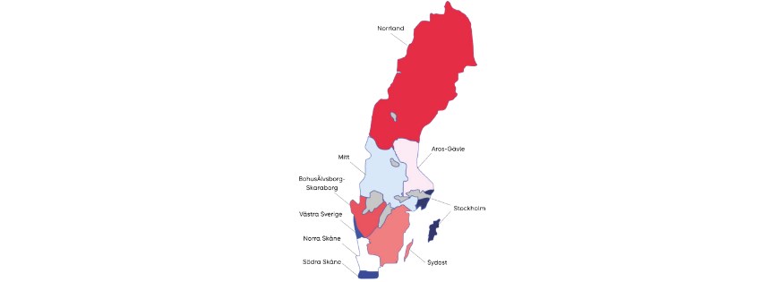 Region karta för webb