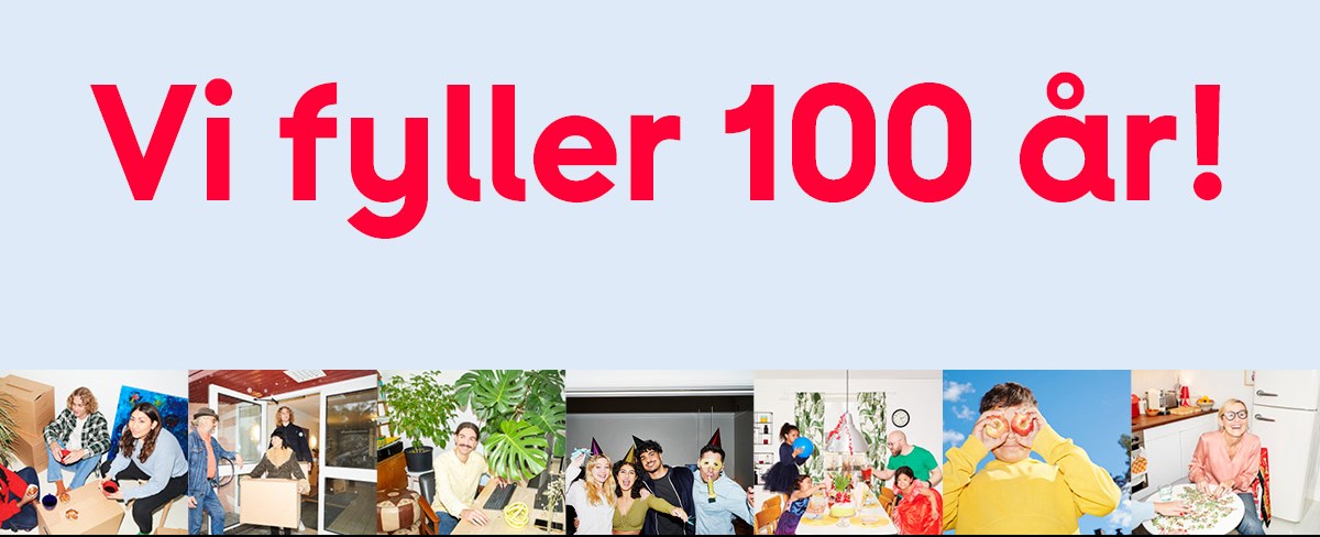 affisch på Vi fyller 100 år