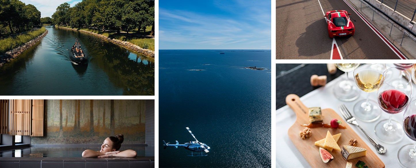 Bild på olika upplevelser från Live it