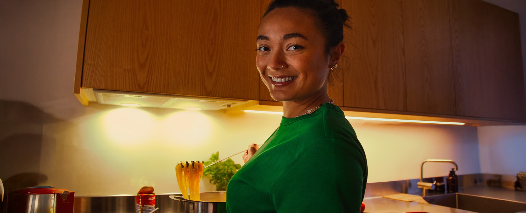 Hyresgäst lagar mat