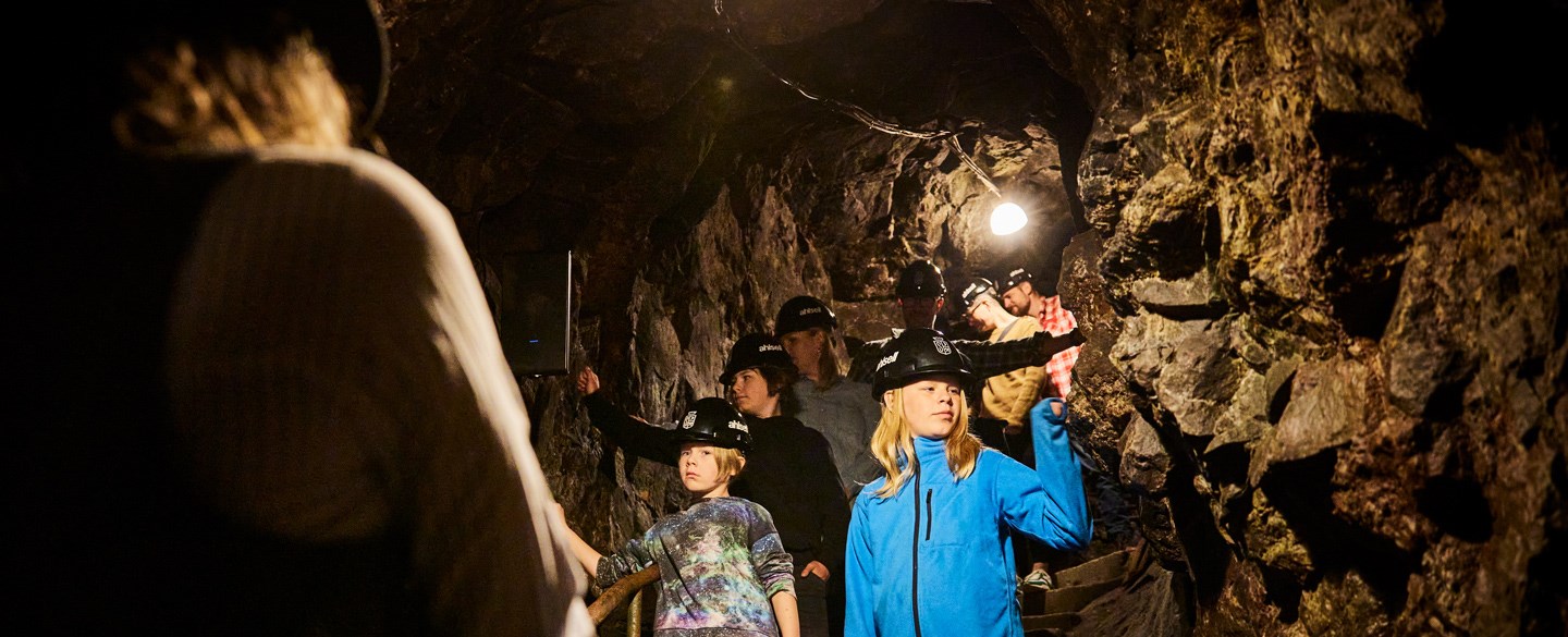 Bild på barn i Sala Silvergruva