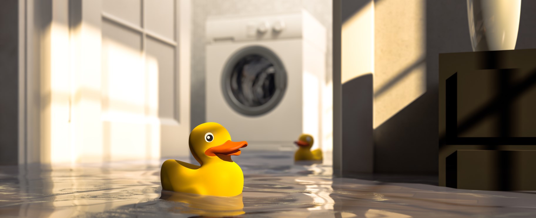 badanka, översvämning, fuktskada, badrum, lägenhet