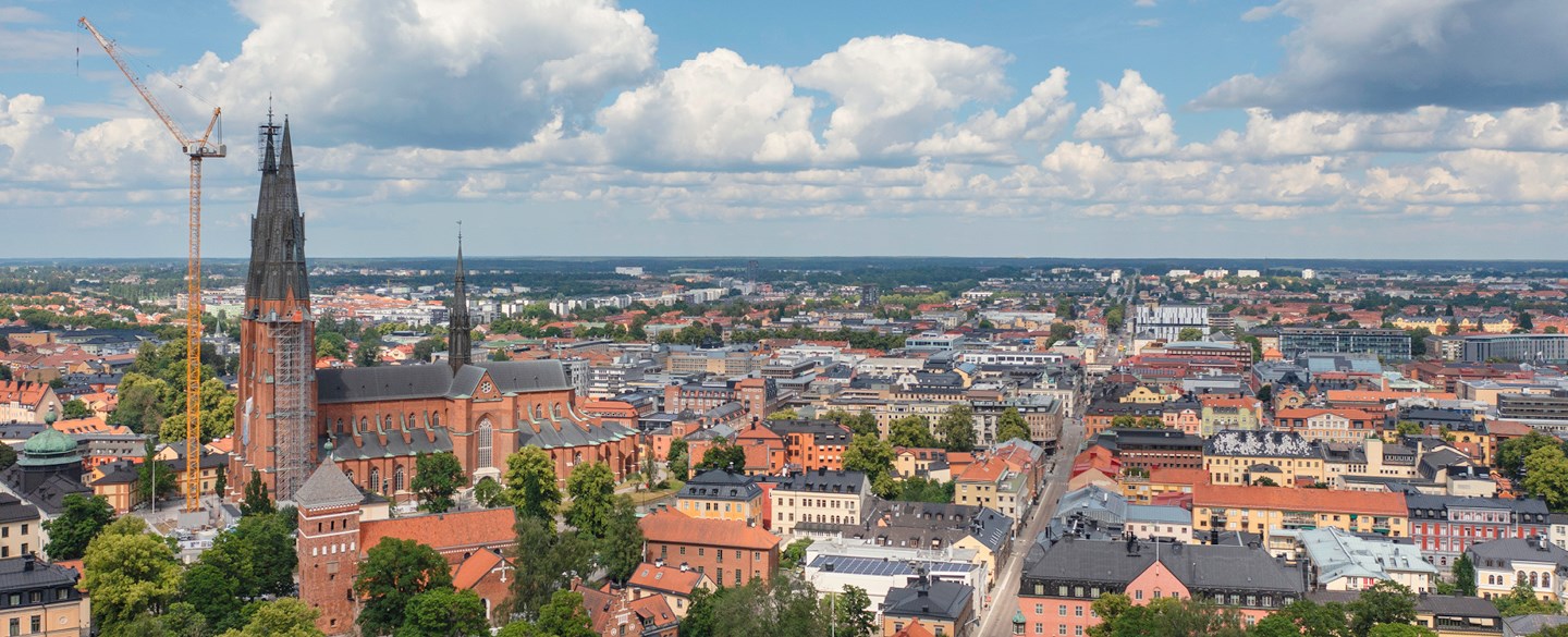 Stadsvy från region Aros-Gävle