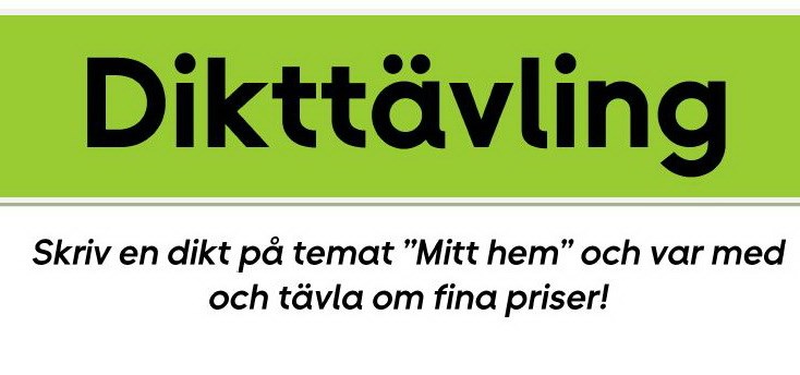Överdel av affisch om dikttävling