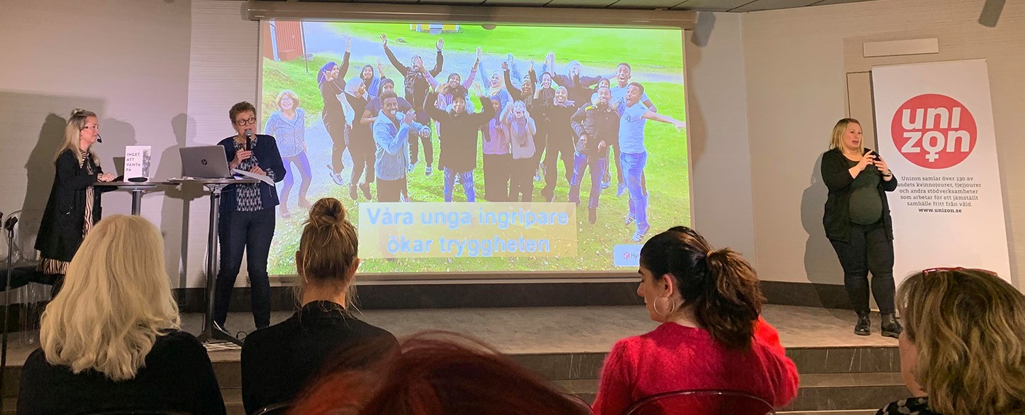 Hur förebygger vi våld? Cajsa Linderoth berättar för andra organisationer hur vi arbetar.