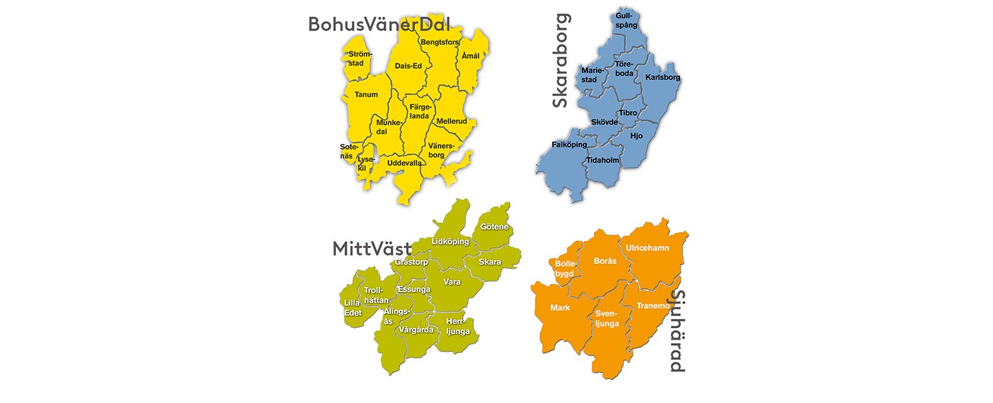 Fyra föreningar i regionen