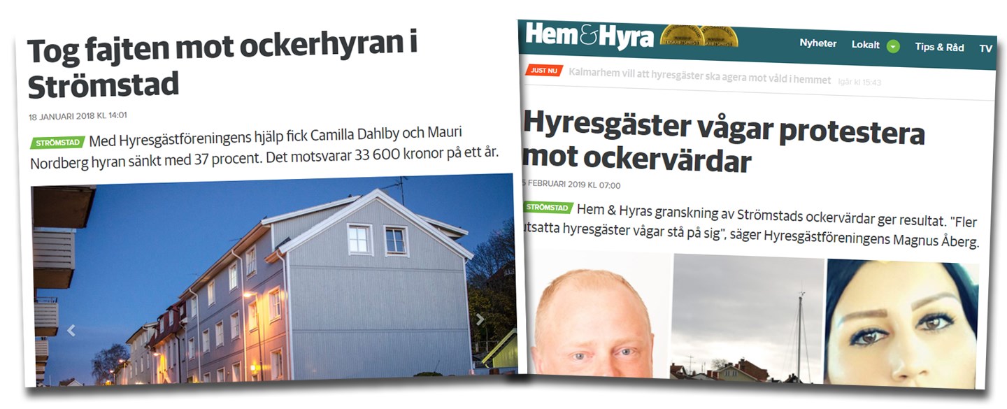 Rubriker ur Hem & Hyra om bostadsmarknaden i Strömstad