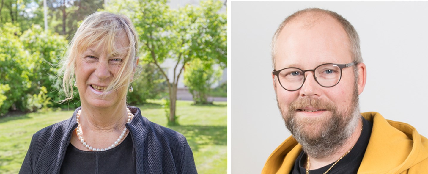 Barbro Endorph, ordförande, och Magnus Tengberg, boendeutevecklare