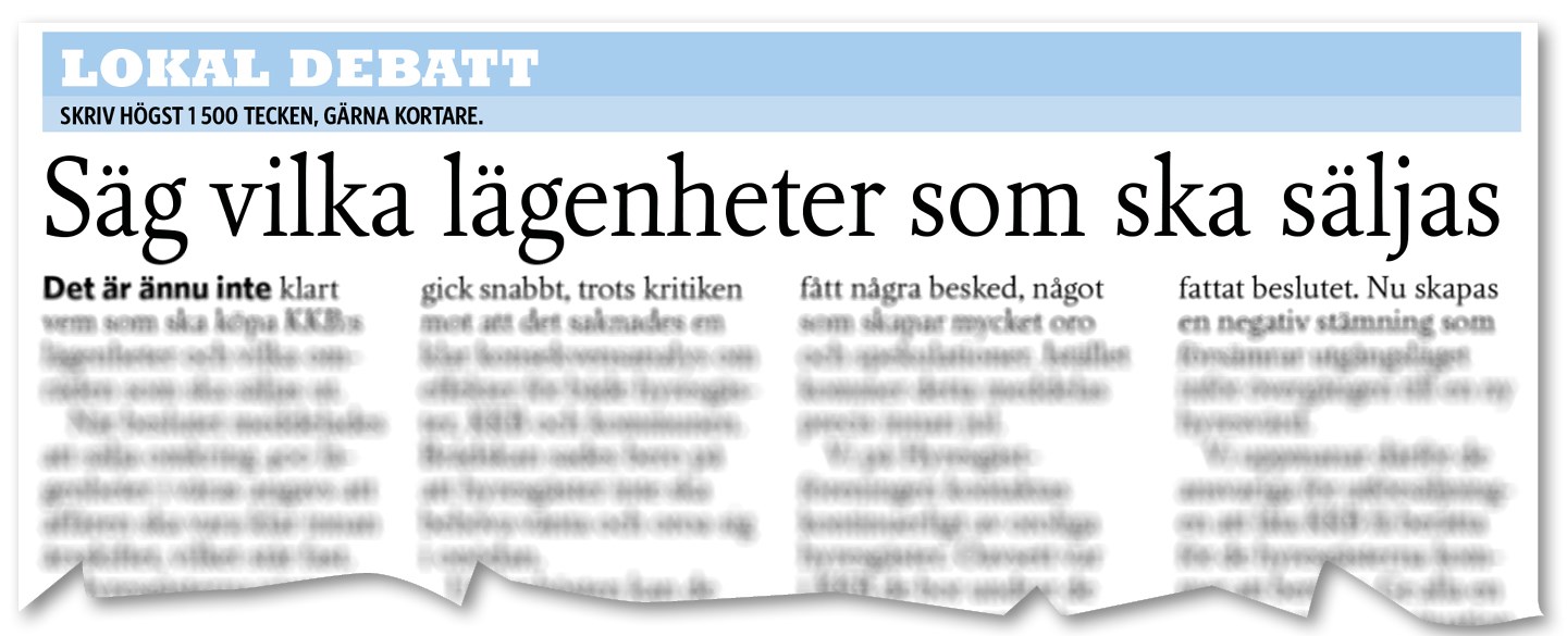 Faksimil från Skånska Dagbladet