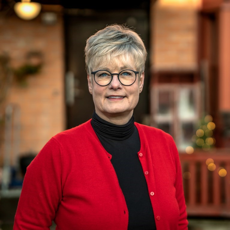 Porträtt på Marie Linder.