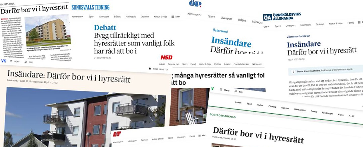 collage av insändare