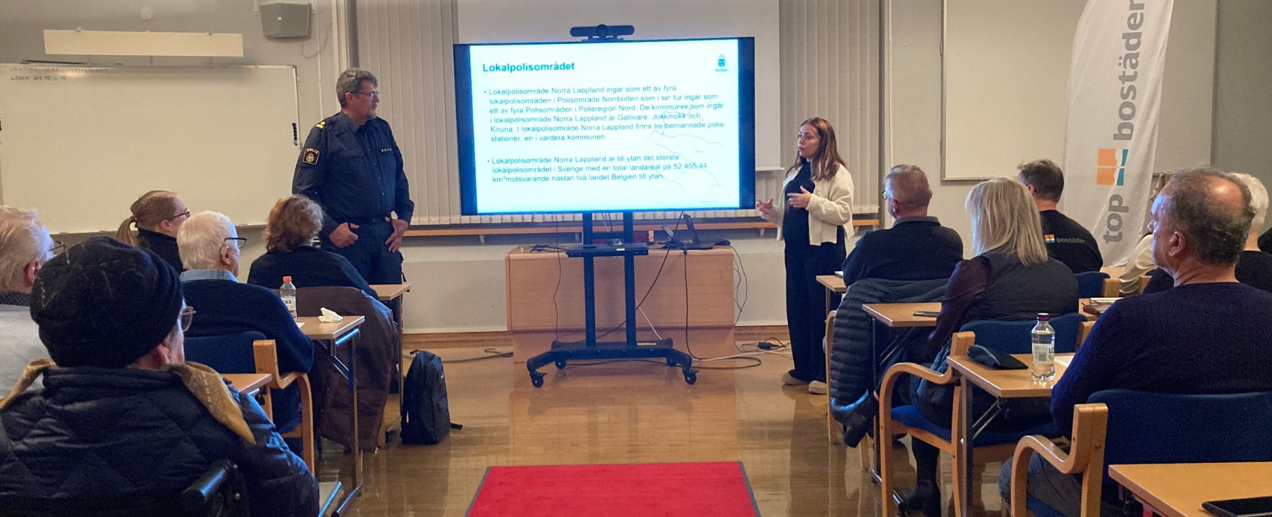 Polisen informerar under boinflytandekonferens i Gällivare