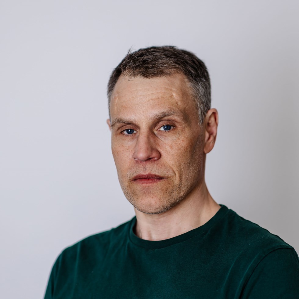 Personporträtt på Krister Häggling, förhandlare på Hyresgästföreningen.