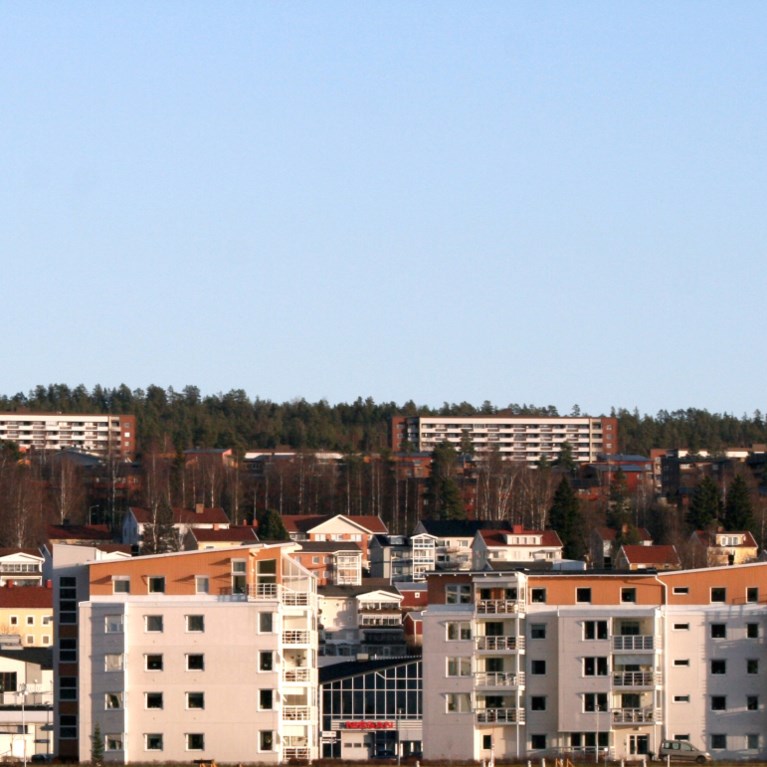 Bild tagen mot övik från havet