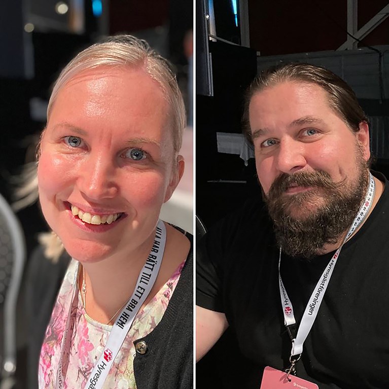 Personporträtt på vice ordförande Kristina Bergman och ordförande Gunnar Bergman Hyresgästföreningen Region Norrland