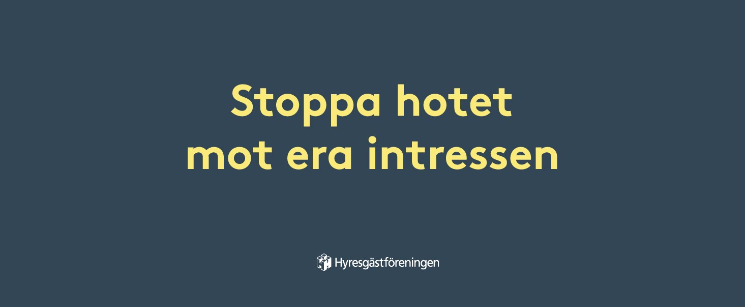 Stoppa hotet mot era intressen