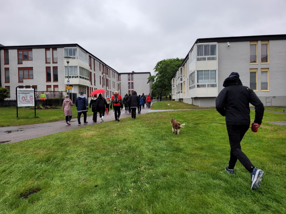 Blodomloppet Örebro i bebyggelse