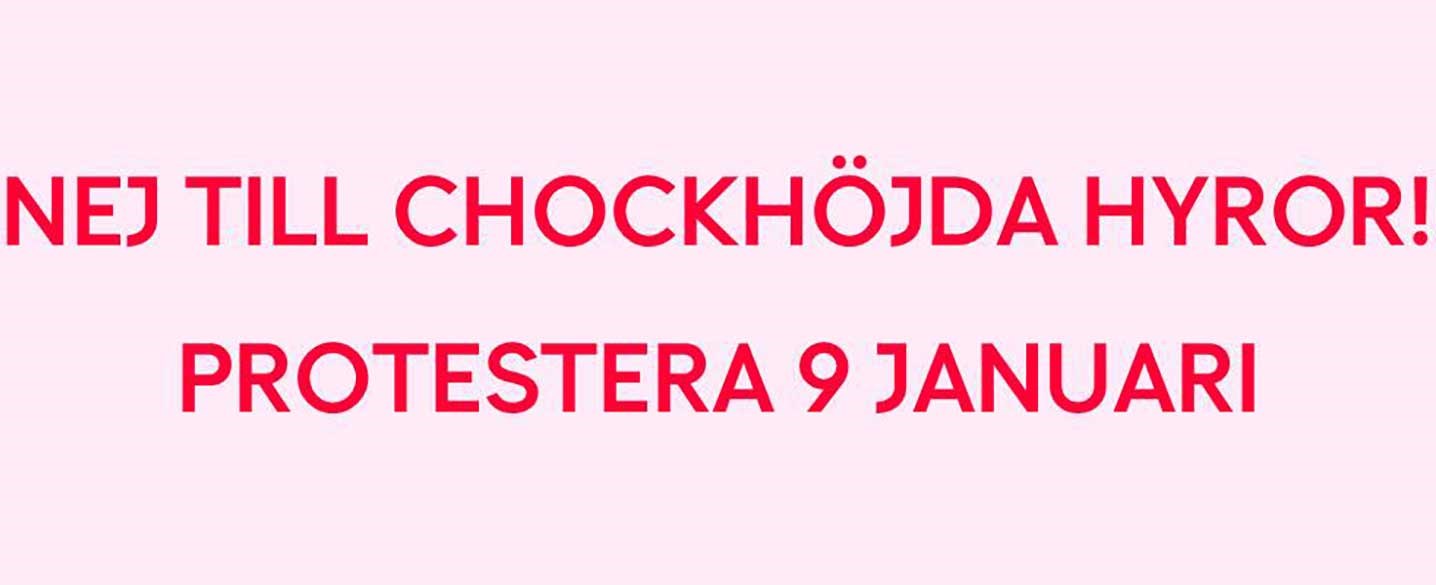 Nej till chockhöjda hyror!