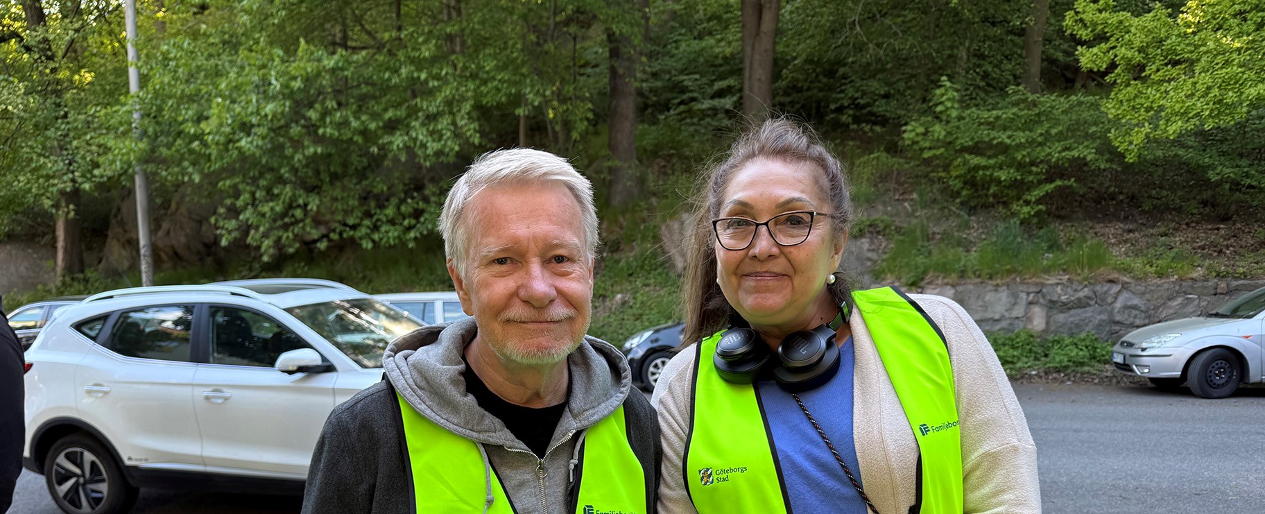 Foto på Hyresgästföreningens regionorförande Ronny Bengtsson och hyresgästen Claudia Vargas.