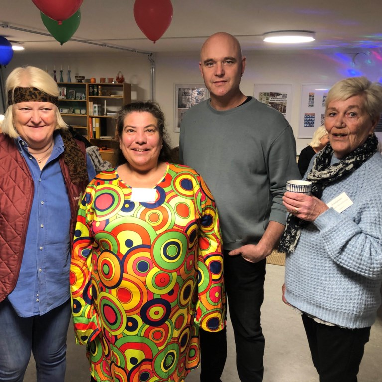 Nya styrelsen för den lokala hyresgästföreningen Kullgården på invigningen i oktober 2023.