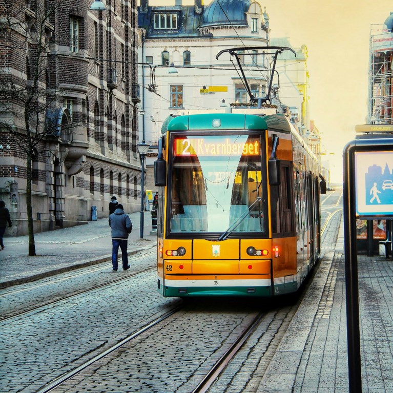 Norrköping, spårvagn, gata