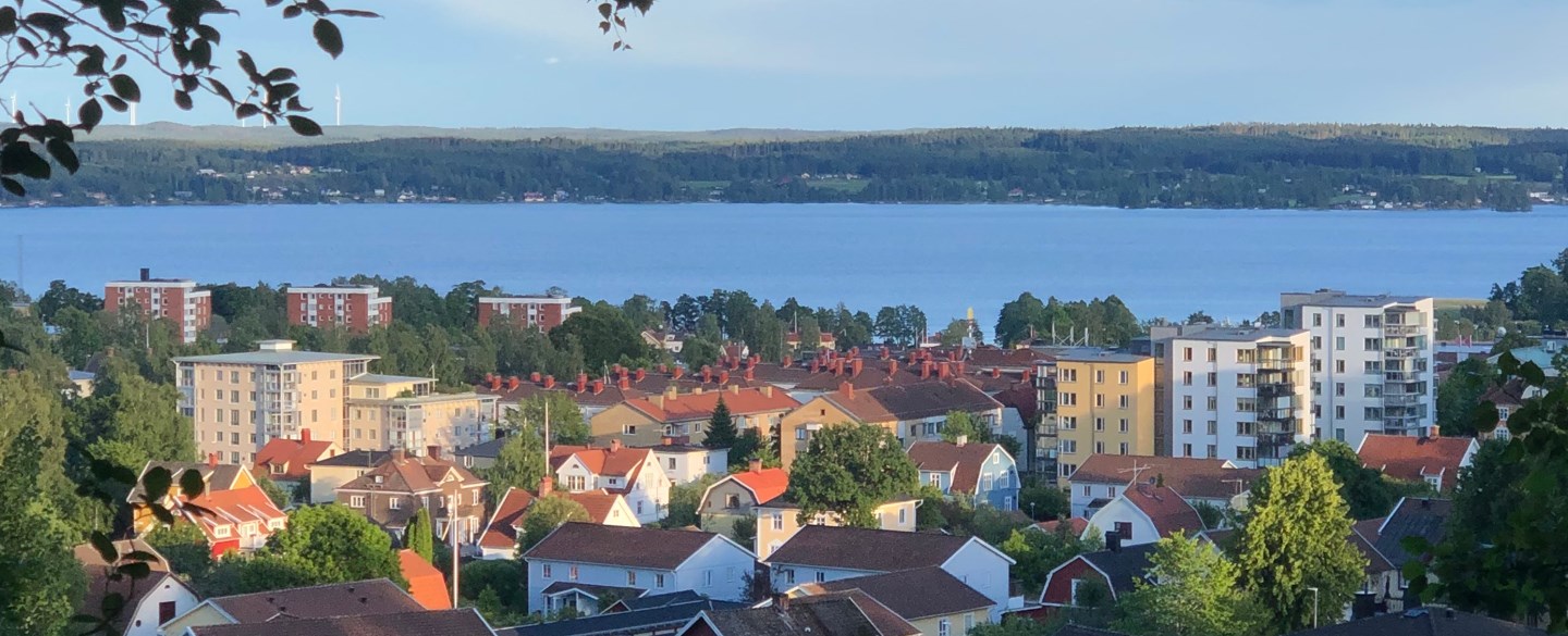 Vy över Karlskoga på sommaren