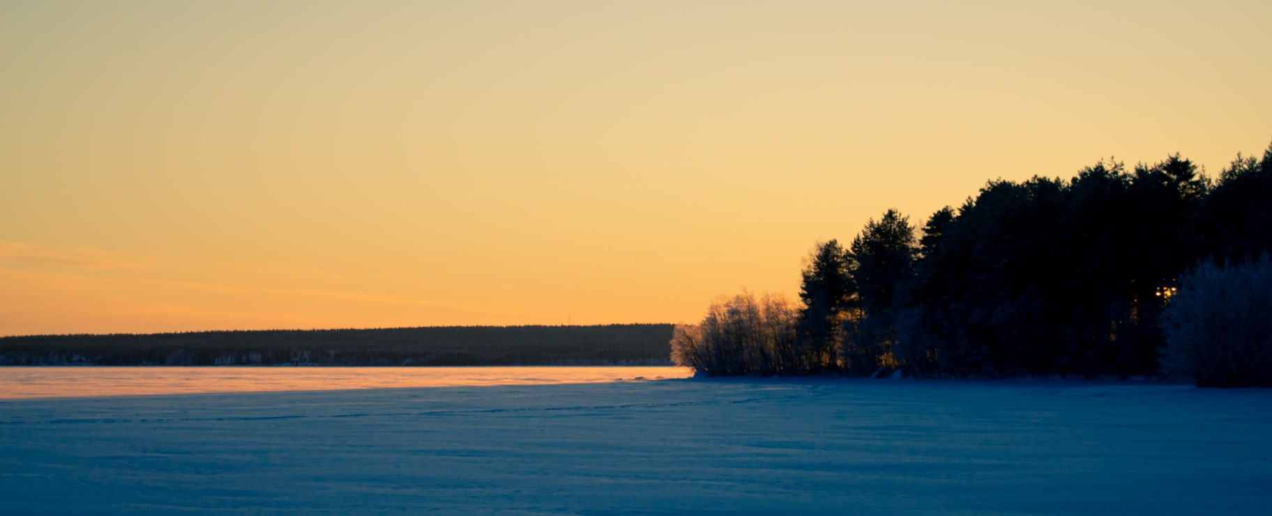 Vinterlandskap i Luleå