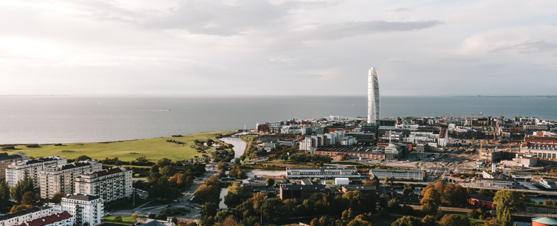 Bild med vy över Malmö