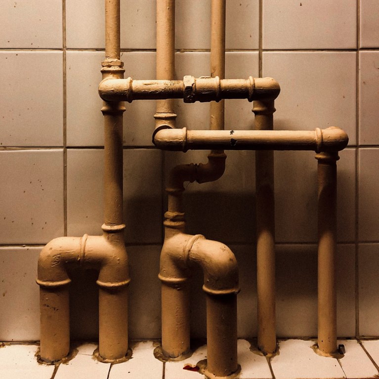 stammar, rör, avlopp