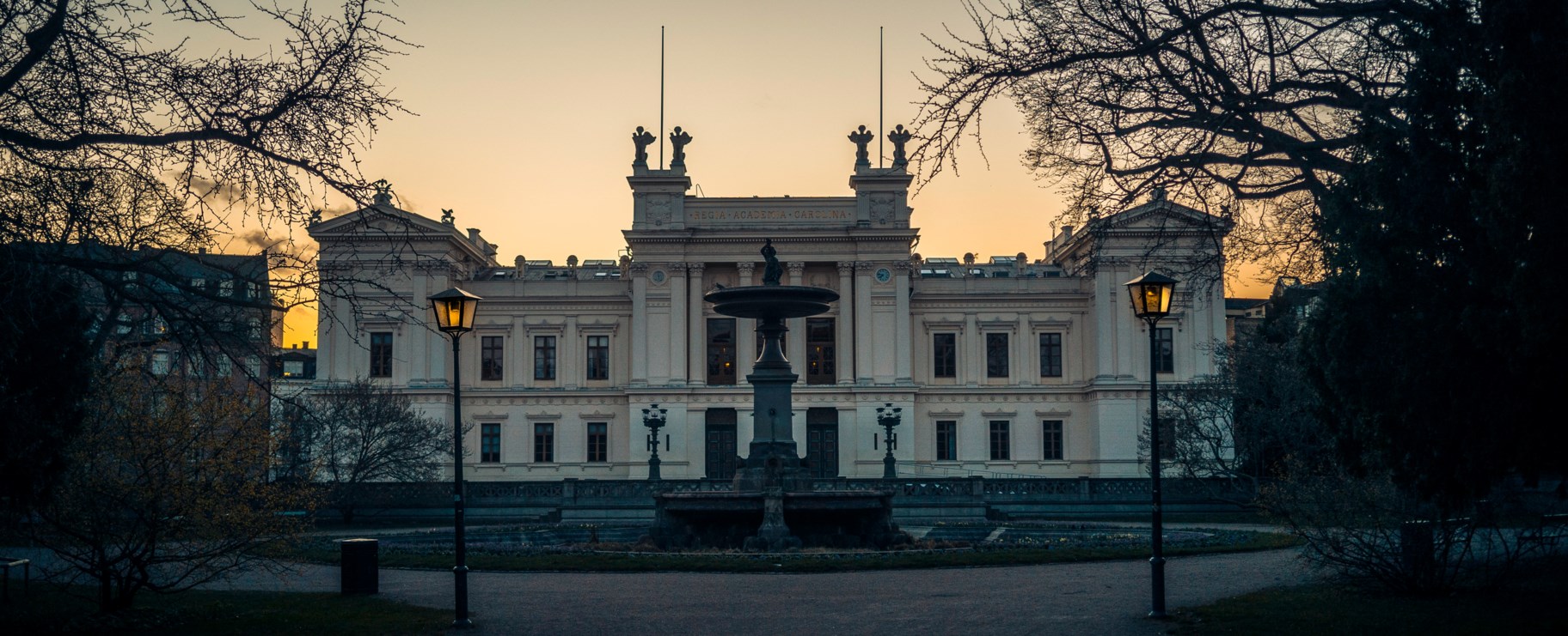 Lunds universitet skymning