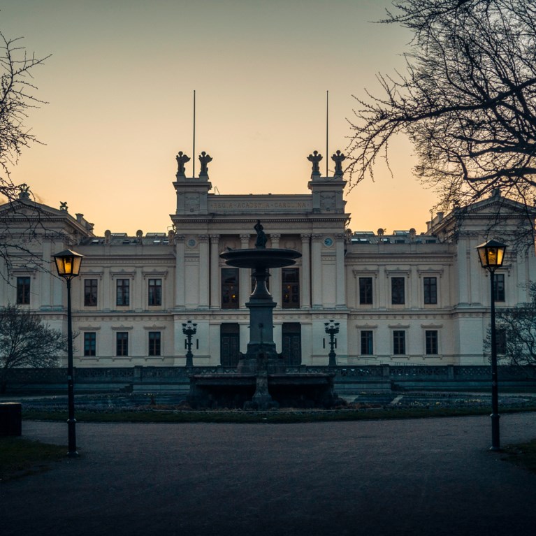 Lunds universitet skymning
