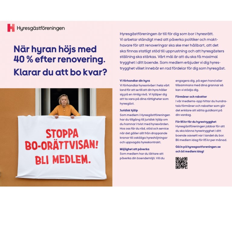 Vi förhandlar din hyra