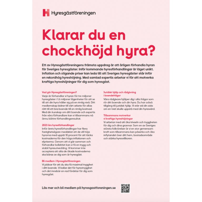 Vi förhandlar hyran